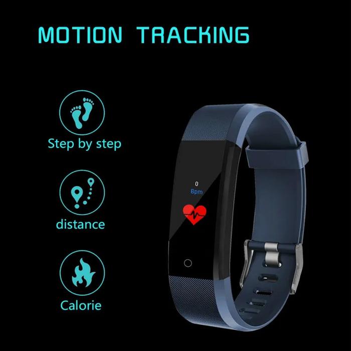 Waterproof Fitness Smartwatch with Heart &amp; BP Monitor