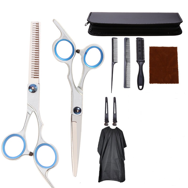 Hair Cutting Scissors Kit Hairdressing Barber Set, Thinning Shears