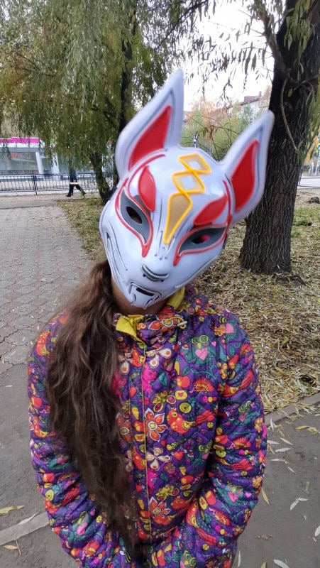 Halloween Fox Spirit Mask photo review
