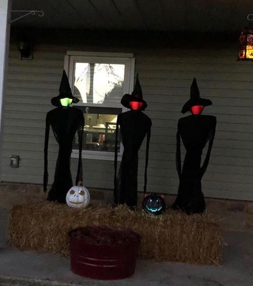 Halloween Witch Light Decoration, 7-color Lighting Scene Props Garden Decoration photo review