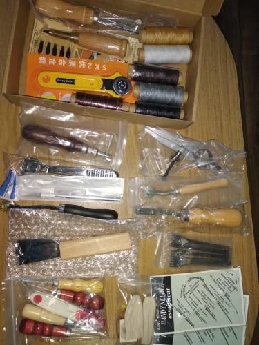 Handy Leather Working Tools Kit Craft Carving Punch Kit photo review