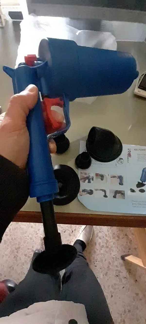 High Pressure Air Drain Blaster for Clogged Pipes & Toilets photo review