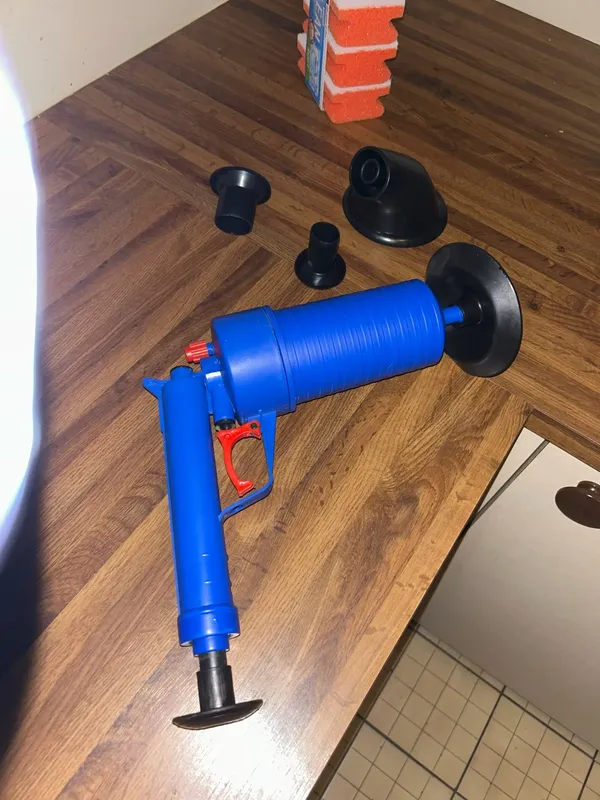 High Pressure Air Drain Blaster for Clogged Pipes & Toilets photo review