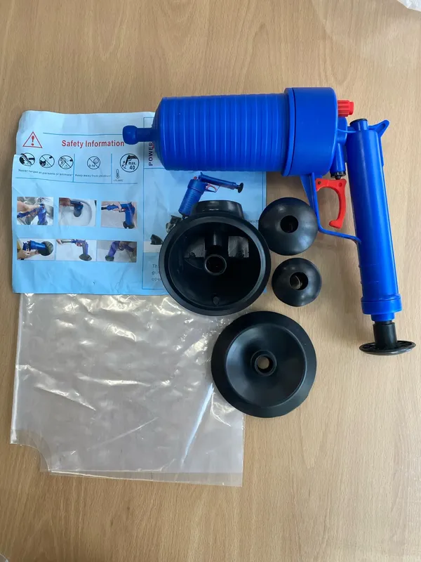 High Pressure Air Drain Blaster for Clogged Pipes & Toilets photo review