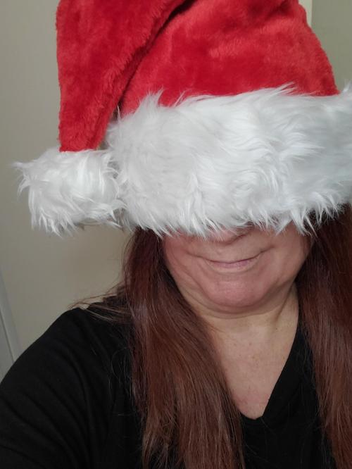 Santa Claus Soft Plush Hat - Christmas Xmas Gift photo review