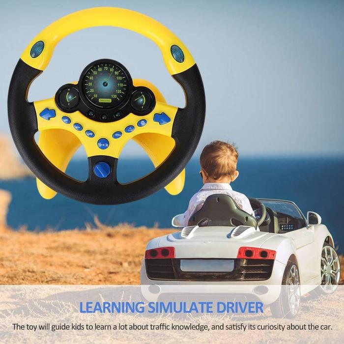 Interactive Baby Steering Wheel Toy with Lights and Sounds