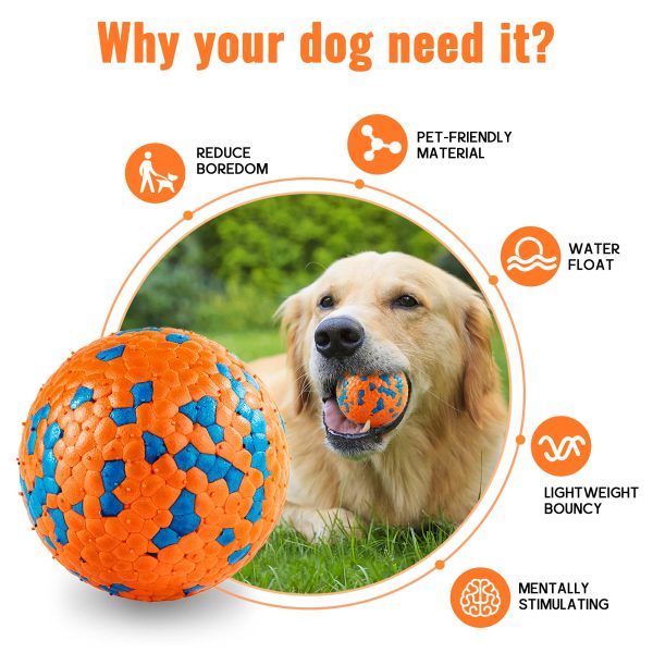 Interactive Dog Balls for Boredom & Stimulation, Safer for Aggressive Chewers