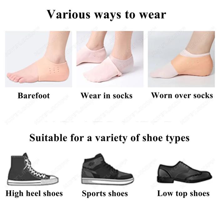 Invisible Silicone Height Increase Heel Cushion