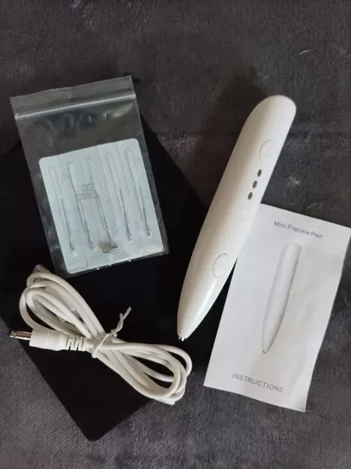 Ion Laser Freckle Skin Mole Dark Spot Remover Face Wart Tag Tattoo Removal Pen photo review