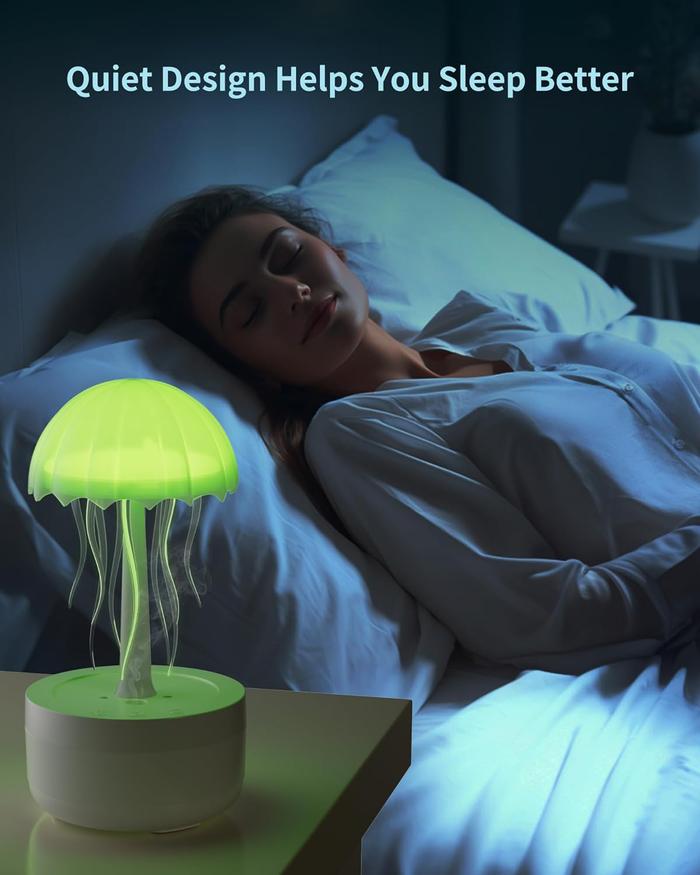 Jellyfish Aesthetic Essential Oil Diffuser with 7-Color Light