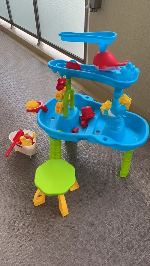 Kids Sand Water Table For Toddlers, 3-Tier Sand And Water Play Table Toys photo review