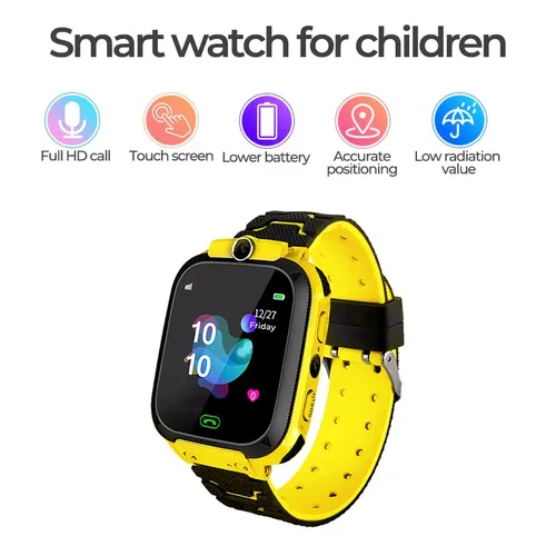 Kids Smart Watch with GPS Tracker, Child Safety, Positioning, Call & Photo