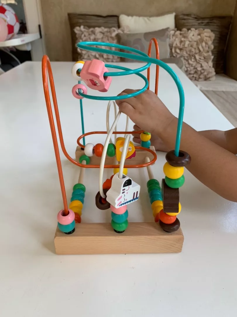 Wooden Maze Toys for Kids - Educational Toys with Beads and Abacus photo review
