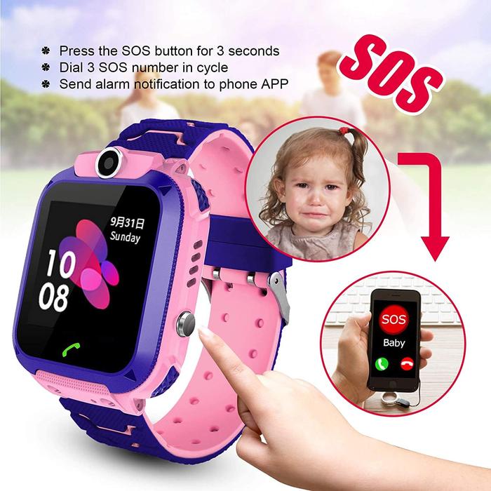 Kids Waterproof GPS Smart Watch with Camera and SOS