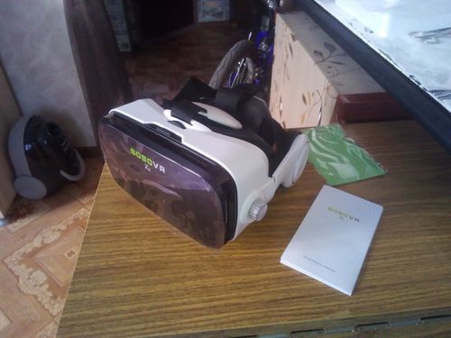 Kit Virtual Reality Glasses With Stereo Headset For Mobile Phones photo review