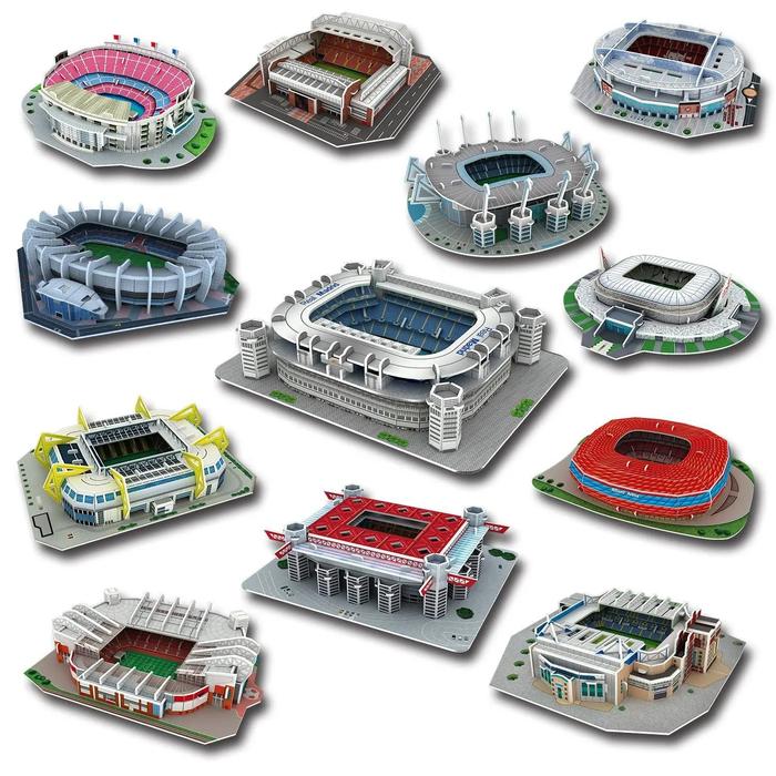 3D Paper Football Stadium Puzzle Toy Set