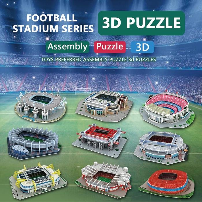 3D Paper Football Stadium Puzzle Toy Set