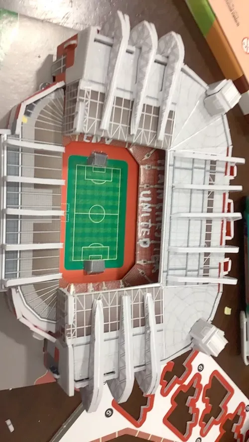 3D Paper Football Stadium Puzzle Toy Set photo review