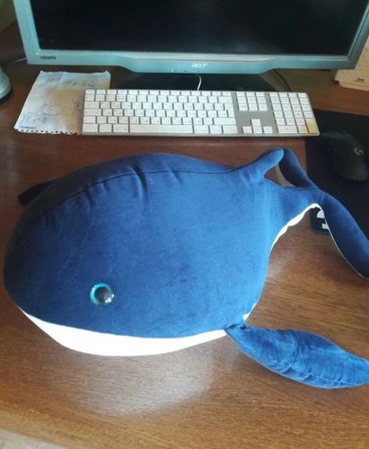 Large Hugging Whale Stuffed Plush Pillow Toy photo review