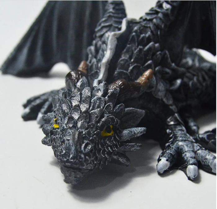 Gothic Garden Dragon Guardian Statue Outdoor Decor