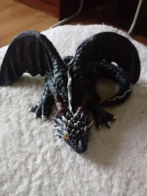 Gothic Garden Dragon Guardian Statue Outdoor Decor photo review