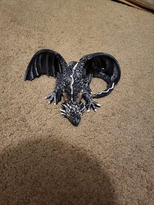 Gothic Garden Dragon Guardian Statue Outdoor Decor photo review