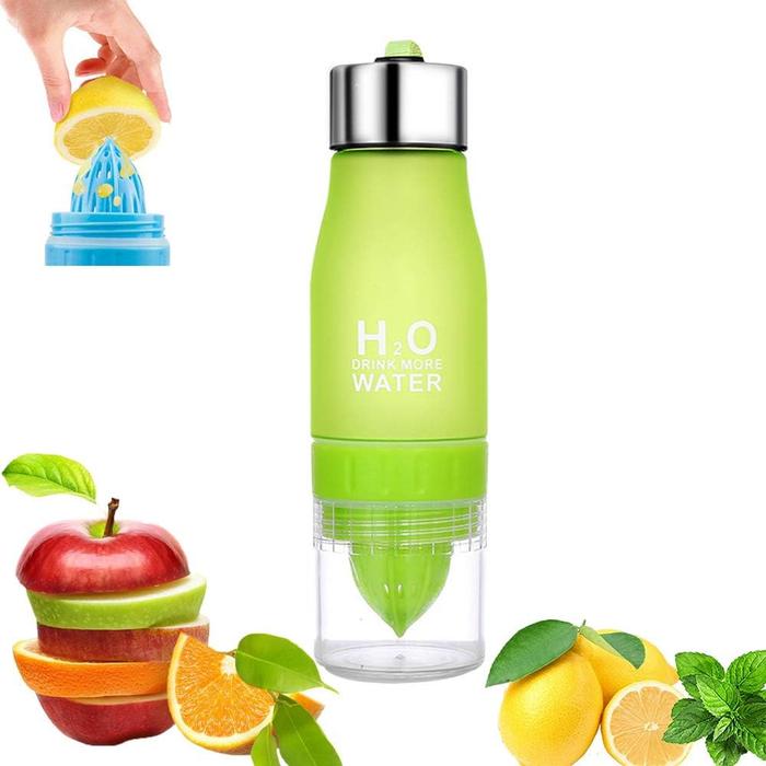 Leakproof Fruit Infuser Water Bottle with Citrus Juicer