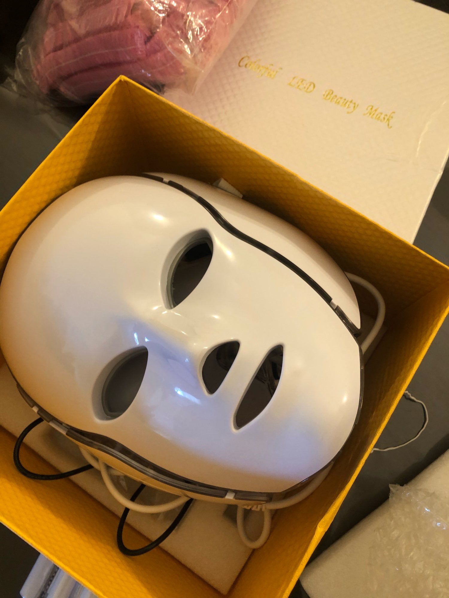 LED Light Therapy Facial Mask for Anti-Aging, Acne, and Wrinkles photo review