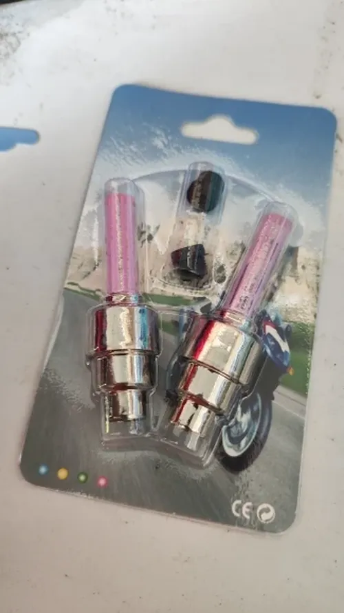 LED Motion Sensor Wheel Valve Cap Lights with Batteries photo review