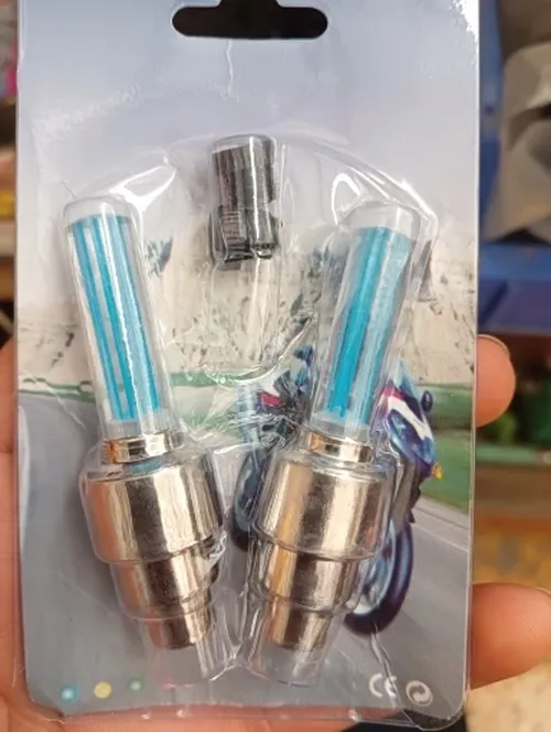 LED Motion Sensor Wheel Valve Cap Lights with Batteries photo review