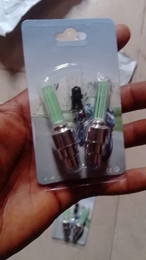 LED Motion Sensor Wheel Valve Cap Lights with Batteries photo review
