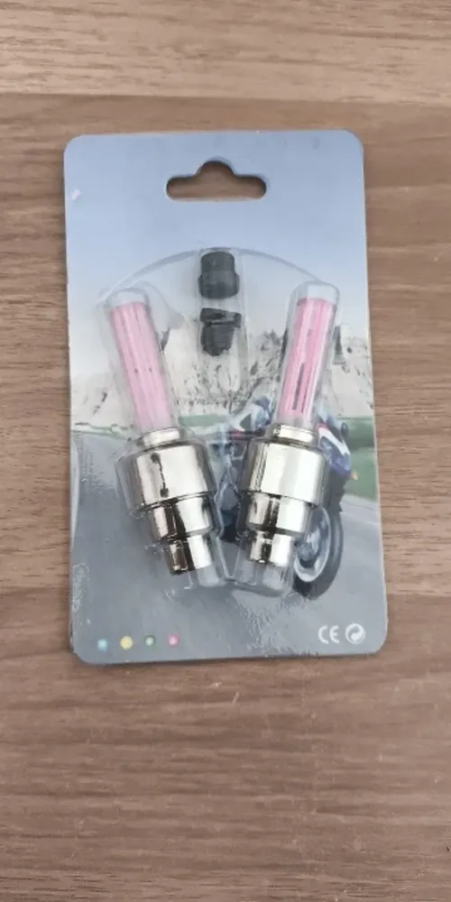 LED Motion Sensor Wheel Valve Cap Lights with Batteries photo review