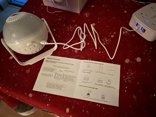 Galaxy Star Projector Night Light with 6 Film Discs photo review