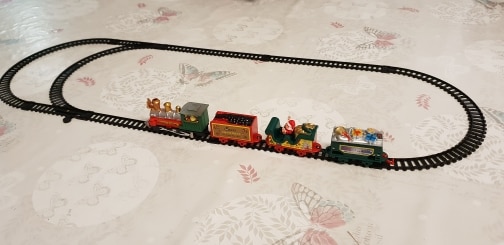 Lights And Sounds Christmas Train Railway Set photo review