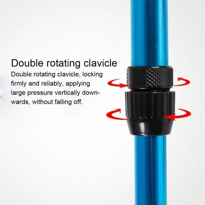 Adjustable Folding Aluminum Alloy Walking Crutch Stick