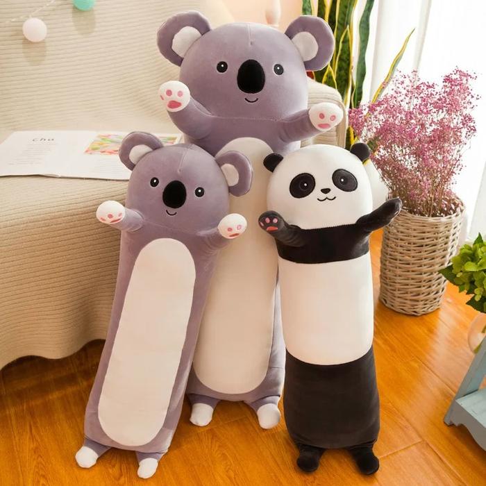 Giant Panda Plush Bolster Pillow Stuffed Toy