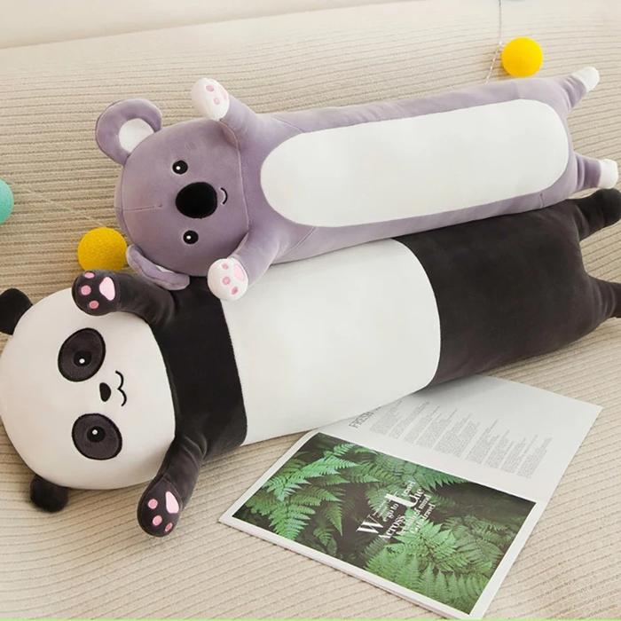 Giant Panda Plush Bolster Pillow Stuffed Toy