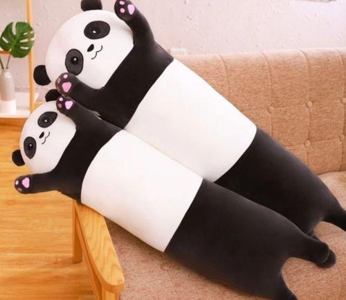 Giant Panda Plush Bolster Pillow Stuffed Toy photo review