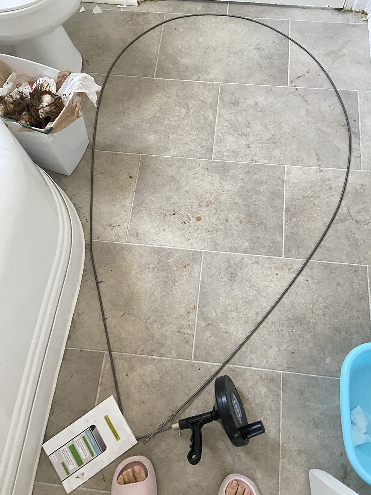 Drain Auger for Bathroom, Kitchen & Toilet - Plumbing Snake Cleaner photo review