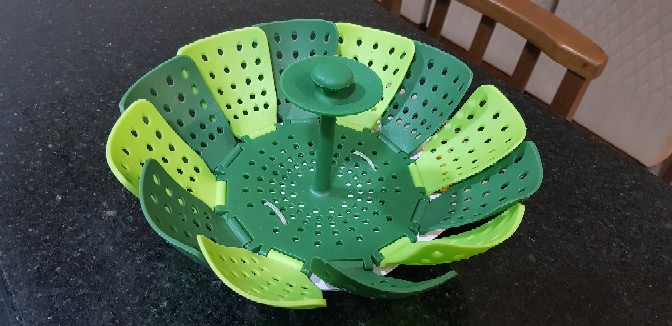 Lotus Foldable Steamer Basket For Steaming Food And Vegetable photo review