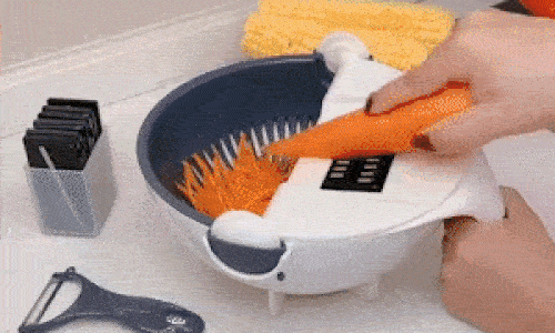 Magic Vegetable Cutter With Drain Basket