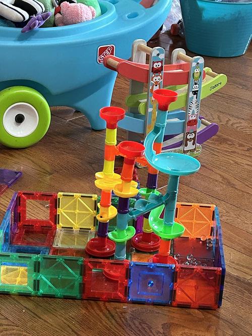 Marble Run Set Building Blocks Glass Marbles, Girls Boys Toys STEM Maze Educational Race Game photo review