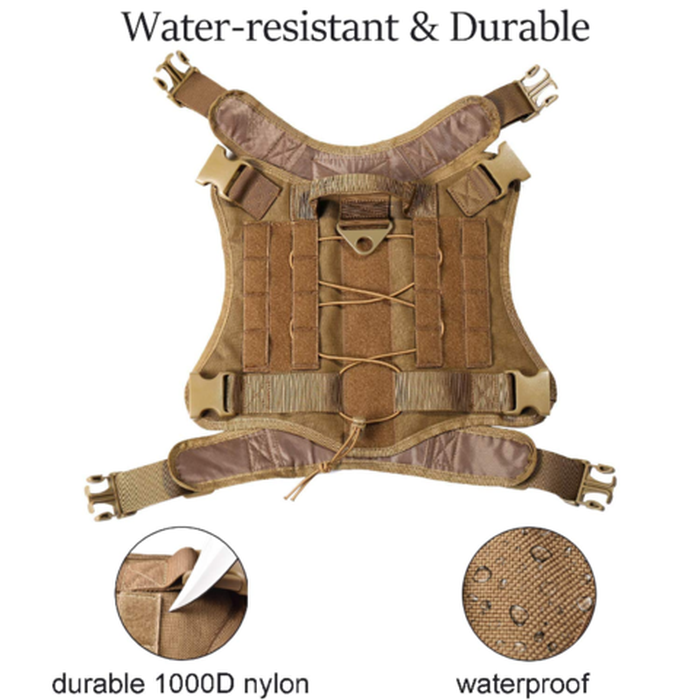 Tactical Dog Training Vest Adjustable Harness Set