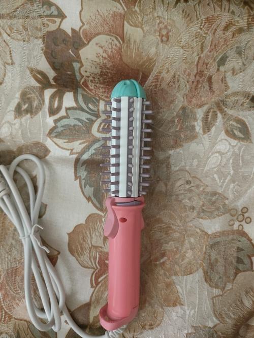 Mini Curling Iron Brush, Mini Hair Straightener Brush, Tourmaline Ceramic Travel Size Hair Curler photo review