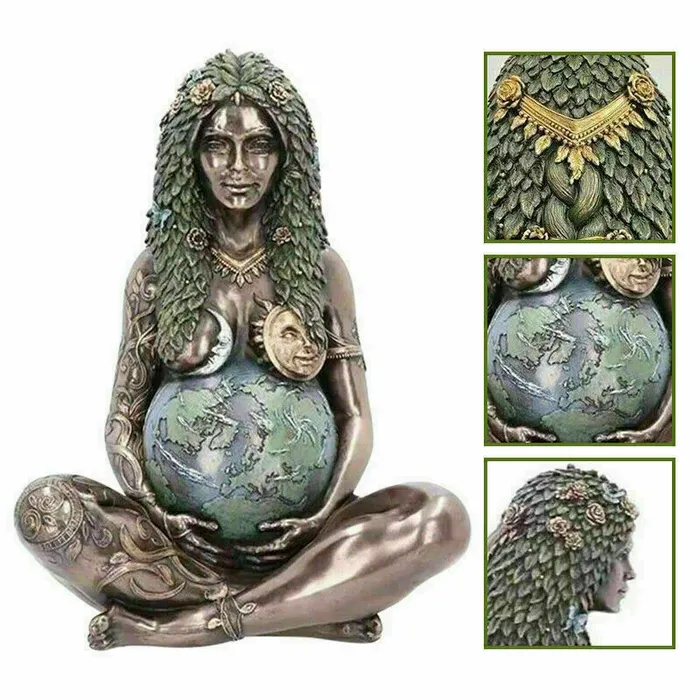 Mother Earth Goddess Resin Statue Home Garden Decor Ornament