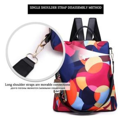 Multi-function anti-theft women's backpack