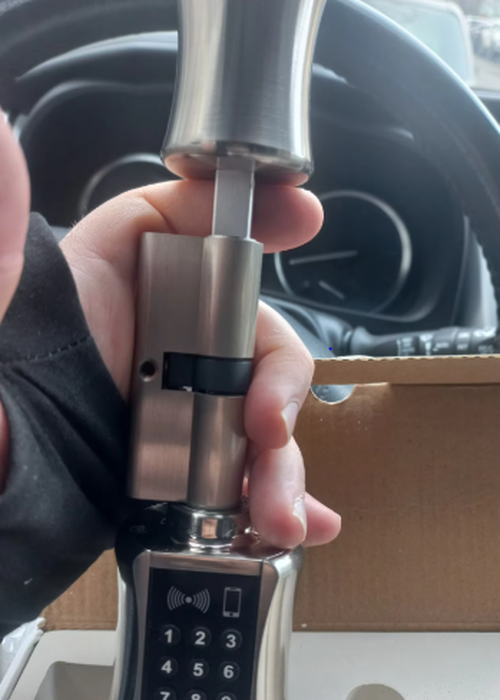 Waterproof Bluetooth Smart Cylinder Lock with App Control photo review