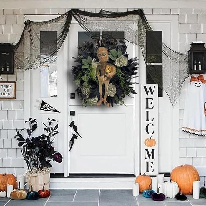 Mummy Halloween Garland Door Decoration