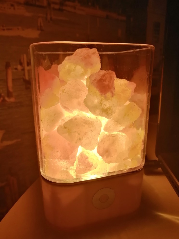 USB Crystal Light Natural Himalayan Salt LED Lamp photo review
