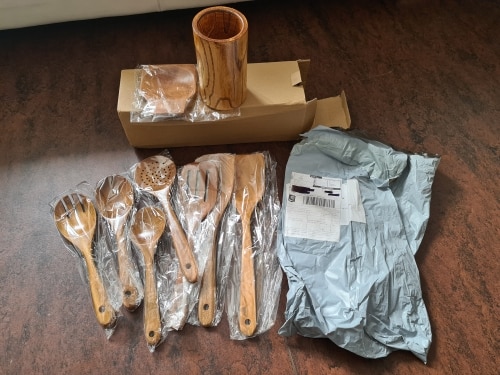 Best Natural Wood Tableware Set for Kitchen photo review